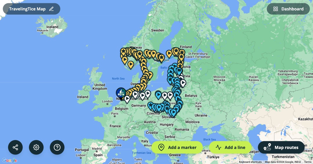 Learn how to create a travel map in this blog article!